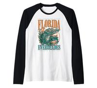 Trendy Apparel The Sunshine State Florida Everglades Protect Camiseta Manga Raglan