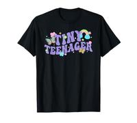 Trendy Apparel Tiny Teenager Cute Flower Butterfly & Rainbow Camiseta
