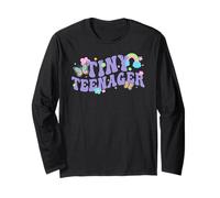 Trendy Apparel Tiny Teenager Cute Flower Butterfly & Rainbow Manga Larga