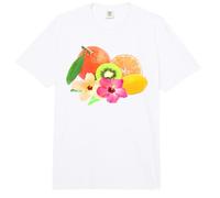 Trendy Apparel Tropical Fruit & Floral Chest Arrangement Comfort Colors Adult Heavyweight T-Shirt