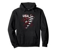 Trendy Apparel USA Soccer Player Silhouette Americana Sudadera con Capucha