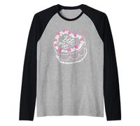 Trendy Apparel Valentine's Day Bite Me Cute Sassy Cake Gift Camiseta Manga Raglan