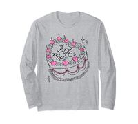 Trendy Apparel Valentine's Day Bite Me Sassy Cake Gift Manga Larga