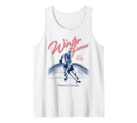 Trendy Apparel Winter Games Ottawa Canada EST.1920 Hocky Camiseta sin Mangas