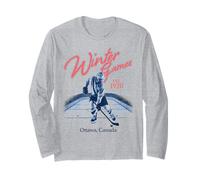 Trendy Apparel Winter Games Ottawa Canada EST.1920 Hocky Manga Larga