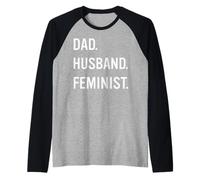 Trendy Apparel Women's History Month Dad Husband Feminist Camiseta Manga Raglan