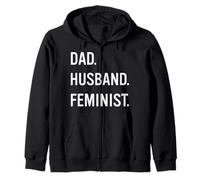 Trendy Apparel Women's History Month Dad Husband Feminist Sudadera con Capucha