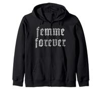 Trendy Apparel Women's History Month Empowered Femme Forever Sudadera con Capucha
