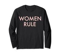 Trendy Apparel Women's History Month Empowered Women Rule Manga Larga