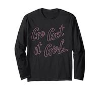 Trendy Apparel Women's History Month Go and Get It Girl Manga Larga
