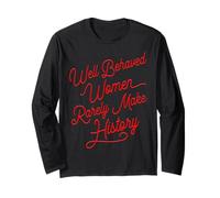 Trendy Apparel Women's History Month Woman Make History Manga Larga