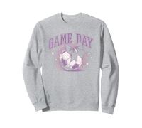 Trendy Game Day Cute Soccer Ball Retro Vintage Chest Logo Sudadera