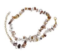 Trendy Gravel Pendant Decoration Chain Costume Gold Necklace for Charms Lanyard Turquoise Things Elegant Jewelry Women Charm Quartz