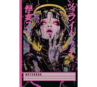 Trendy Japanese Cyberpunk Notebook: Angelcore Aesthetic, Y2K Manga Style, Anime Drawing Journal for Students, Teachers, College Study Projects, School ... Notes, and Office Writing - Lined Ruled Book