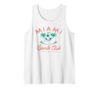 Trendy Miami Soccer Sports Club Miami Beach Florida Retro Camiseta sin Mangas