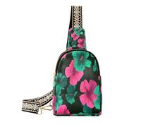 Trendy Oliver Jeffers Style Hibiscus Magenta Green (palabra clave) (prop1) (longword) para (escenario)