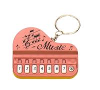 Trendy Piano Keychain Decorative Car Decors Perfect for Adding Popular Color to Keys and Handbags Hangings Charm Cartoon Keychain for Kids