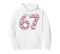 Trendy Six Seven Viral Sketch Heart 67, Linda Escuela de San Valentín Sudadera con Capucha