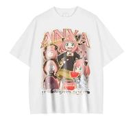 Trendy Spy x Family Anime Camiseta Casual Manga Corta Anya Forger Yor Forger Sudadera Cuello Redondo Tops