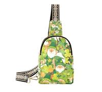 Trendy St Cute Green Gnomes - Bolso de hombro de cuero ligero para mochila de día, Gnomos verdes de San Valentín, 1 size