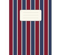 Trendy Stripes Notebook - 8.5x11 in, 100 lined pages: Modern Aesthetic Journal for Notes & Ideas