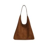 Trendy Tote Bags for Women, Suede Leather Tote Hobo Bag, Soft Leather Brown Fall Purse, Large Capacity Slouchy Shoulder Bags Handbags for School Work Shopping Travel Daily Use
