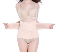 Trendyline Corsé posparto para mujer, faja envolvente para recuperación del vientre, talla M, color beige nude mediano