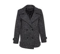 Trendyol Abrigo de entretiempo negro / blanco XS negro / blanco