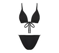 Trendyol Bikini negro / blanco perla XL negro / blanco perla