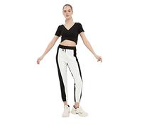 Trendyol Black Color Blocked Basic Jogger Sports Fine Tracksuit, Pantalones de chándal De Las Mujeres, Black, XS