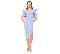 Trendyol Blue Frill Detailed - Vestido de cóctel para Mujer, Talla 36