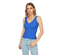 TRENDYOL Blusa de Punto Blue Hanger, Azul, L para Mujer
