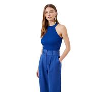 Trendyol Blusa de Punto con Cuello Halter estándar para Mujer Camisa, Saxe Azul, S