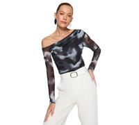 Trendyol Blusa Mujer TWOAW24BZ00051, Antracita, S, Antracita, S