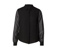 Trendyol Camisa Tejida con Cuello básico de Ajuste Regular para Mujer, Negro, 40