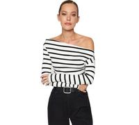 Trendyol Blusa para Mujer, Negro, S