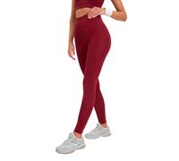 Trendyol Burgundy Roller Sports Tights, Pantalones de Yoga De Las Mujeres, Burgundy, L