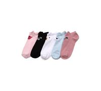 Trendyol Calcetines invisibles azul claro / rosa / negro / blanco 36-41 azul claro / rosa / negro / blanco