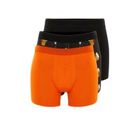 Trendyol Calzoncillo boxer naranja / langosta / negro / blanco, Talla XXL