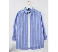 Trendyol Camisa azul / blanco S azul / blanco