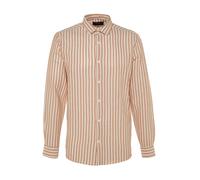 Trendyol Camisa taupe / blanco M taupe / blanco