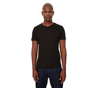 Trendyol Camiseta básica de Manga Corta con Cuello de Pico, 100% algodón, Color Negro, S para Hombre