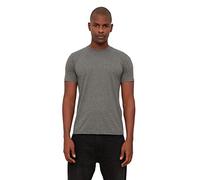 Trendyol Camiseta básica para Hombre, 100% algodón, Ajuste Normal, Cuello Redondo, Antracita, XL