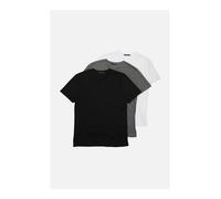 Trendyol Camiseta gris oscuro / negro / blanco L gris oscuro / negro / blanco