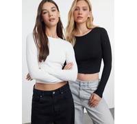 Trendyol Camiseta negro / blanco L negro / blanco