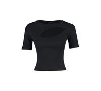 Trendyol Women Standing Collar Knit Blouse Mujer Slim fit Blusa básica de Punto con Cuello Alto, Black, M