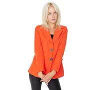 TRENDYOL Chaqueta de Tejido Liso de Dos Filas para Mujer Coca, Ziegelrot, 36