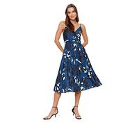 Trendyol Corte Mujer Vestido de Punto Midi Acampanado de Ajuste Regular, Color Multi, L