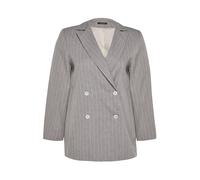 Trendyol Curve Blazer gris moteado / blanco 46 gris moteado / blanco