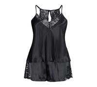 Trendyol Curve Pijama de pantalón corto negro L negro